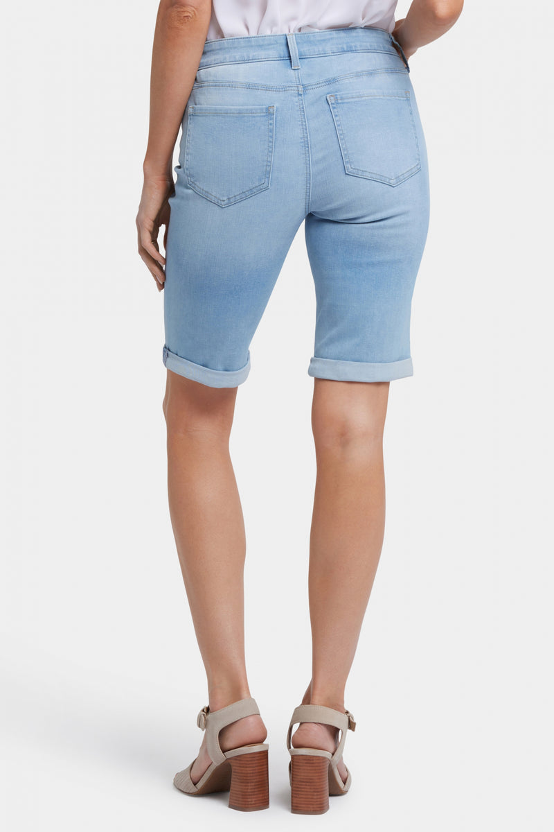 Briella 11 Inch Denim Shorts With Roll Cuffs | Canary Beach | Pants | NYDJ