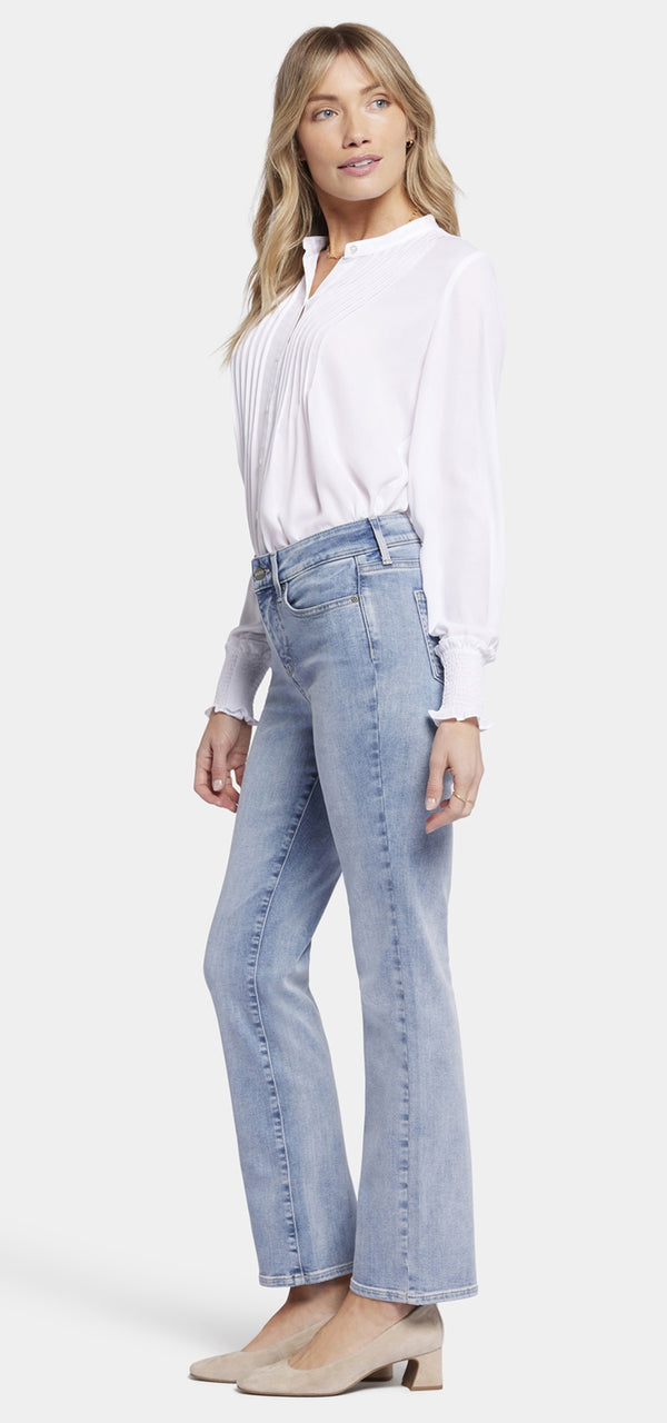 Ellison High Rise Straight Light Blue Premium Denim | Haley | Pants | NYDJ