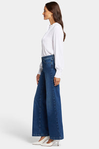 Teresa Wide Leg Jeans Medium Indigo Premium Denim (Tall) | Cooper | Denim | NYDJ