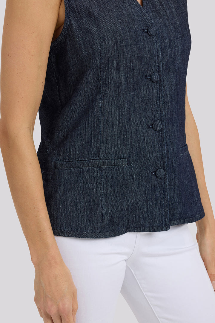 Denim Gilet | Dark Indigo | Vest | NYDJ
