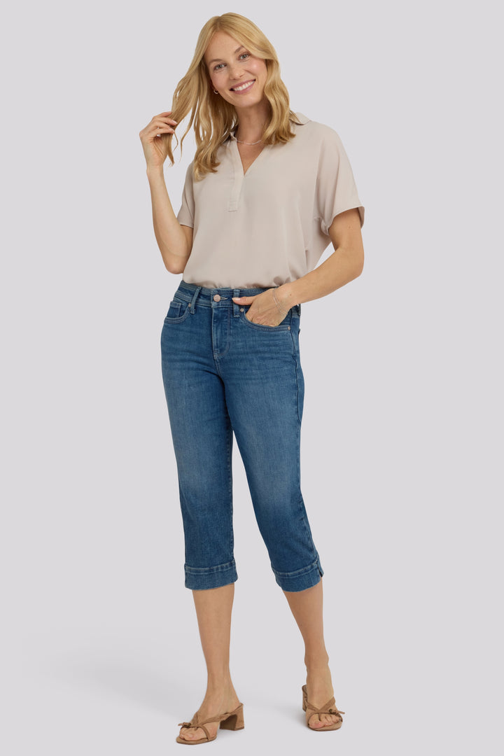 Marilyn Straight Crop Jeans In Re-New Denim | Breezy Palms | Denim | NYDJ