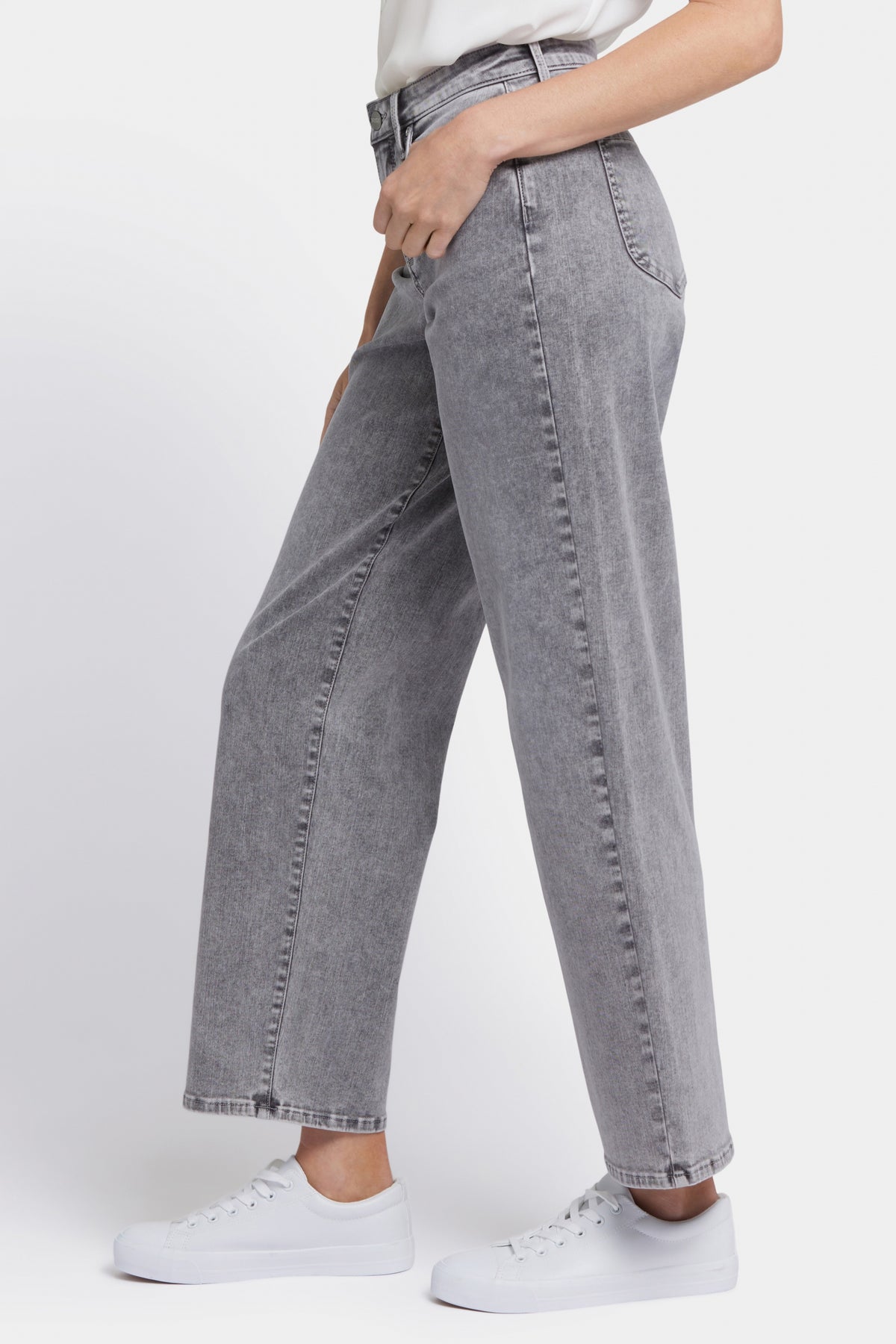 Jemma Barrel Jeans Grey Premium Denim | Creekside | Denim | NYDJ