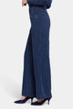 High Rise Teresa Wide Leg Jeans Dark Blue Striped Premium Denim | Dark Ocean Stripe | Pants | NYDJ