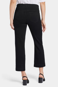 Bailey Relaxed Straight Ankle Pull-On Jeans In Soft-Contour Denim™ | Overdye Black | Pants | NYDJ