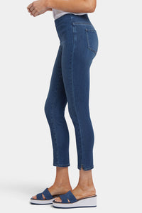 Ami Skinny Ankle Pull-On Jeans In Soft-Contour Denim™ With Side Slits | Rio Rapids | Pants | NYDJ