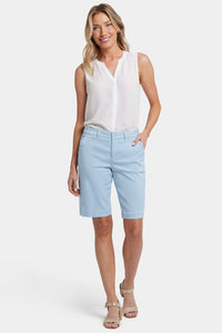 Bermuda Shorts In Stretch Twill | Aquatic | Shorts | NYDJ