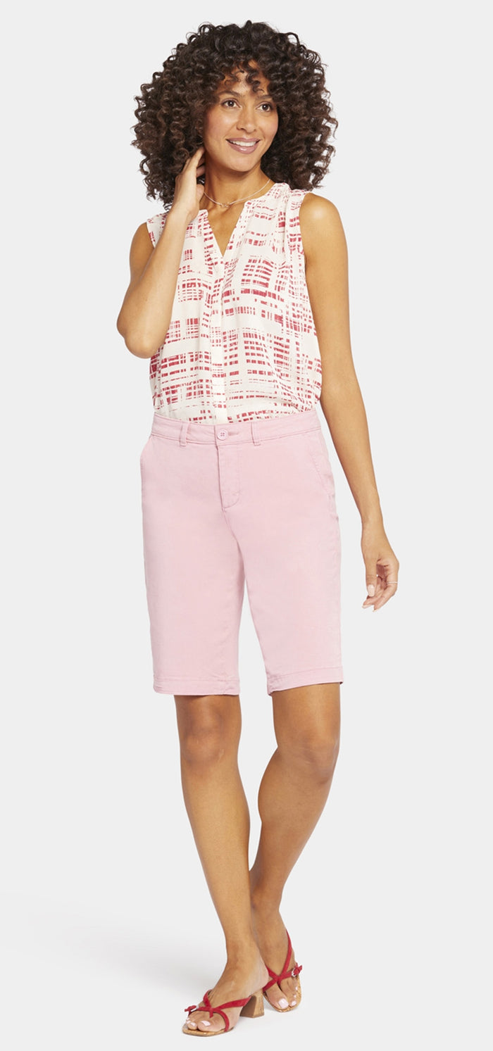 Bermuda Short Pink Stretch Twill | Aphrodite | Shorts | NYDJ