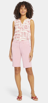 Bermuda Short Pink Stretch Twill | Aphrodite | Shorts | NYDJ