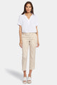 Straight Leg Ankle Trouser Beige Stretch Twill | Sunbird Stripe | Non Denim | NYDJ