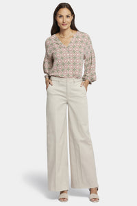 Whitney Trouser Beige Stretch Twill | Feather | Pants | NYDJ