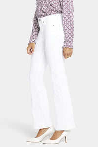 Barbara Bootcut Jeans White Premium Denim (Petite) | Optic White | Pants | NYDJ