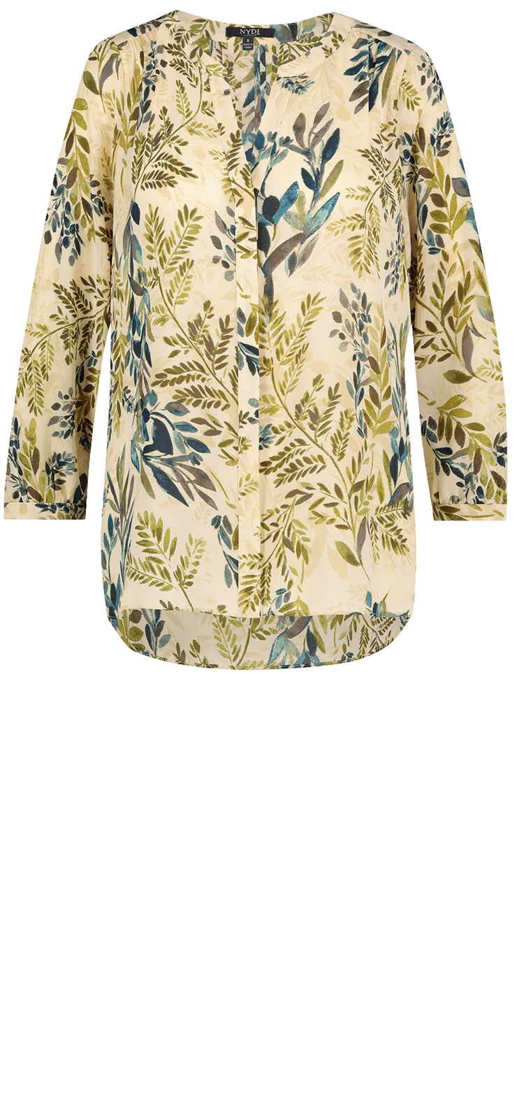 Pintuck Blouse Nature Print | Elm Hill | Blouse | NYDJ