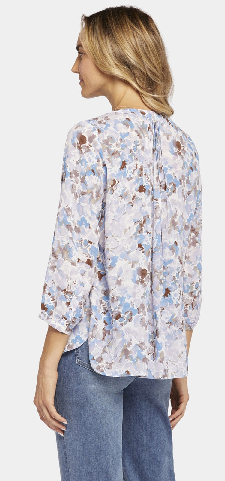 Pintuck Blouse Floral Print | Becca Bouquet | Blouse | NYDJ