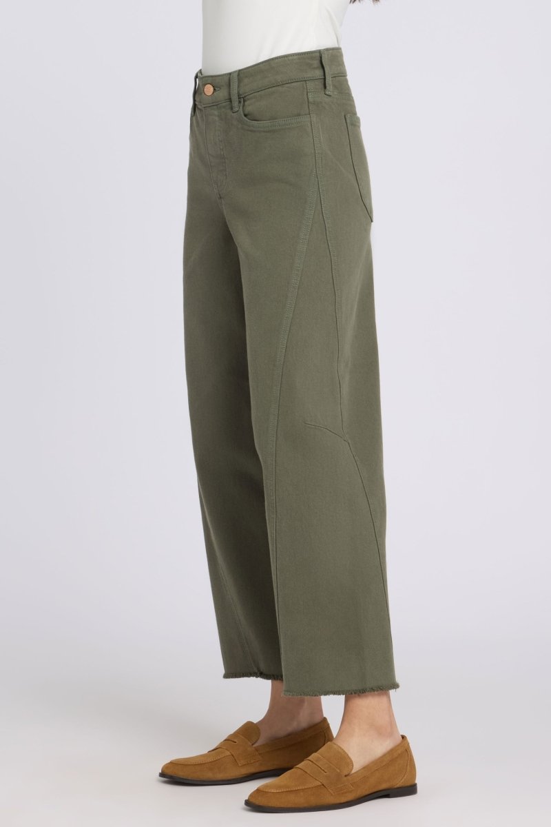 Alyssa Relaxed Crop Jeans | Desert Green | Pants | NYDJ