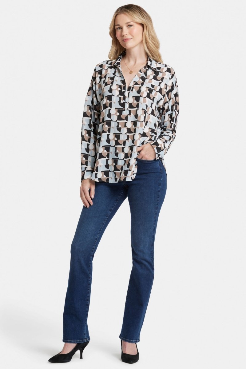 Becky Blouse Graphic Print | Light &amp; Fog | Blouse | NYDJ