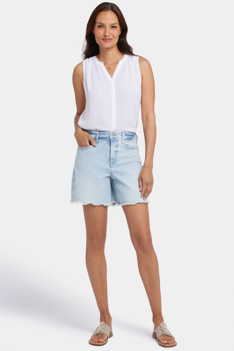 Berkyn Relaxed Denim Shorts With Super High Rise | Pamplona Ice | Shorts | NYDJ
