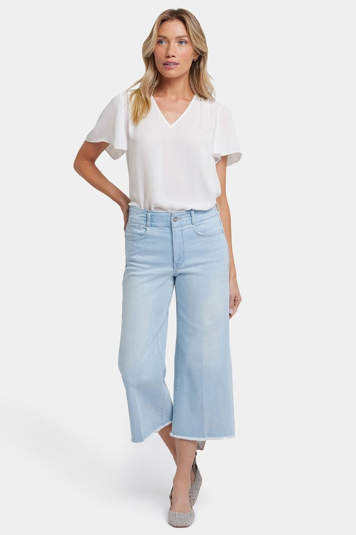 Brigitte Wide Leg Capri Jeans | Clear Water | Pants | NYDJ