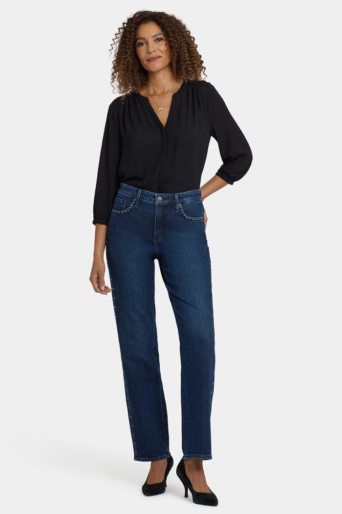 Brooke Loose Straight Jeans | Louvre Sapphire | Pants | NYDJ