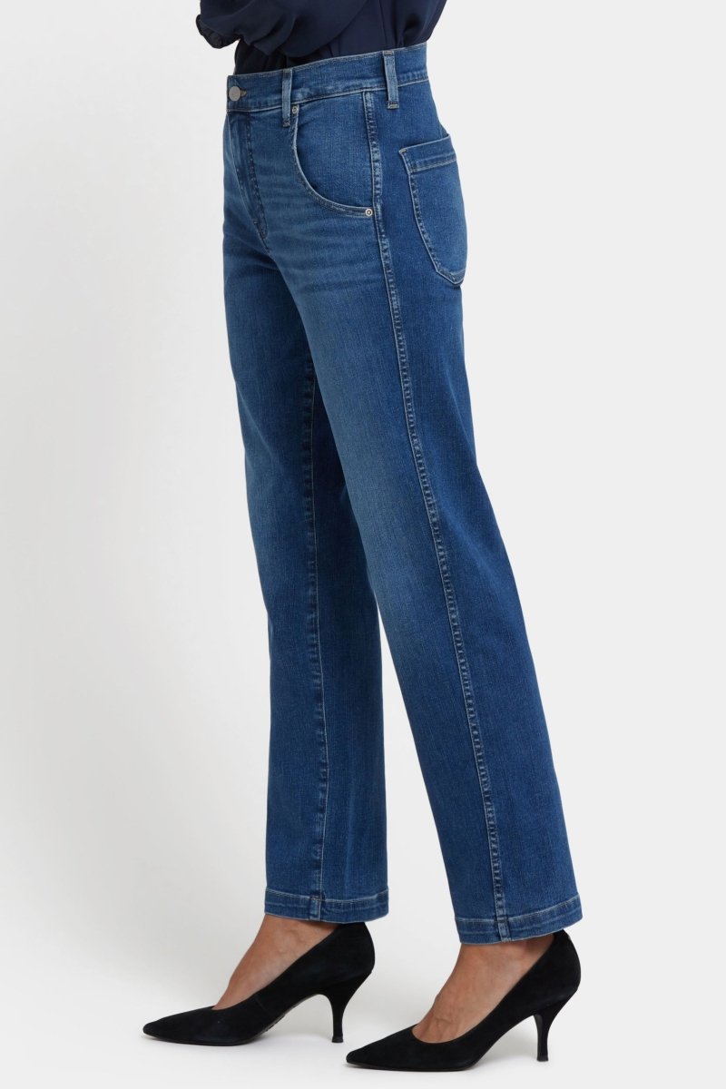 Brooke Loose Straight Jeans | Opera Blue | Denim | NYDJ