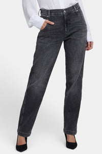 Brooke Loose Straight Jeans | Vintage Noir | Denim | NYDJ