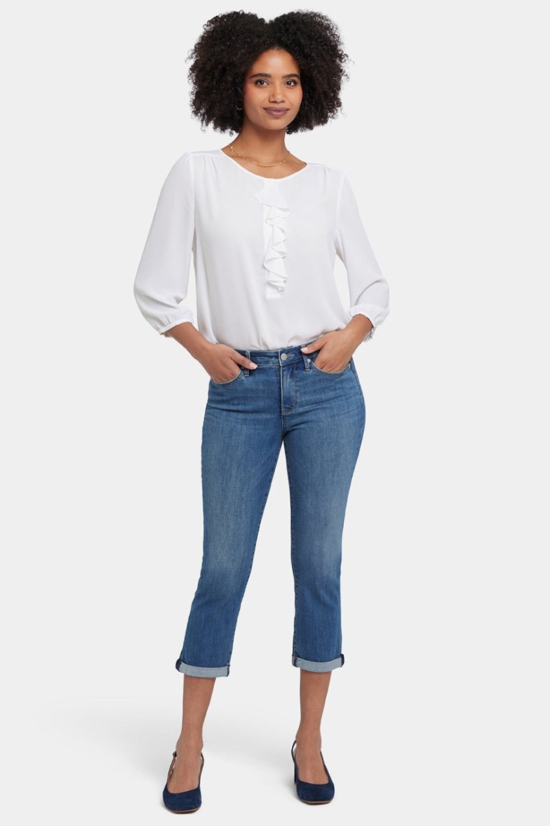 Chloe Skinny Capri Jeans In Cool Embrace® Denim | Costa Brava | Pants | NYDJ