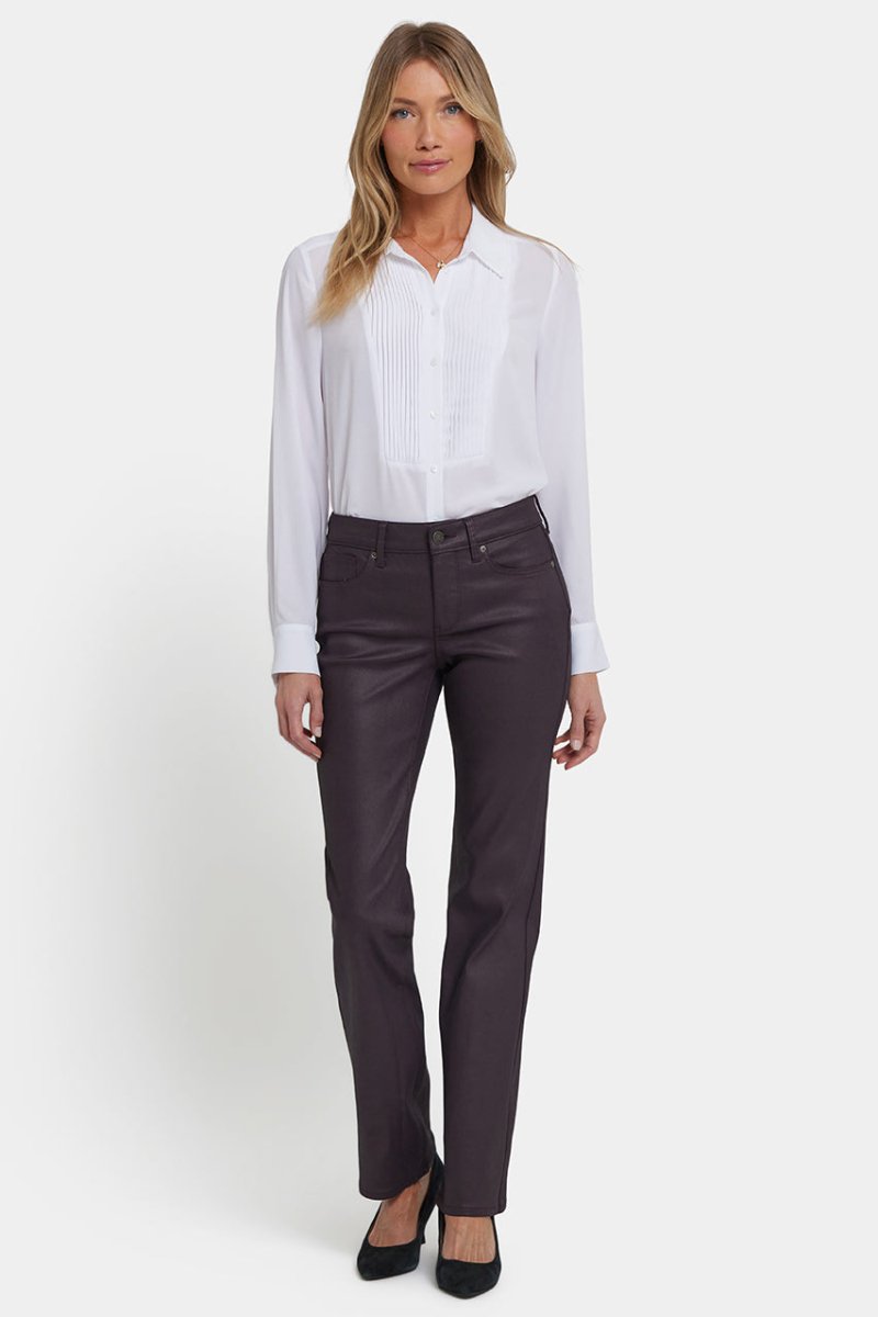 Coated Marilyn Straight Jeans | Fig Coated | Pants | NYDJ
