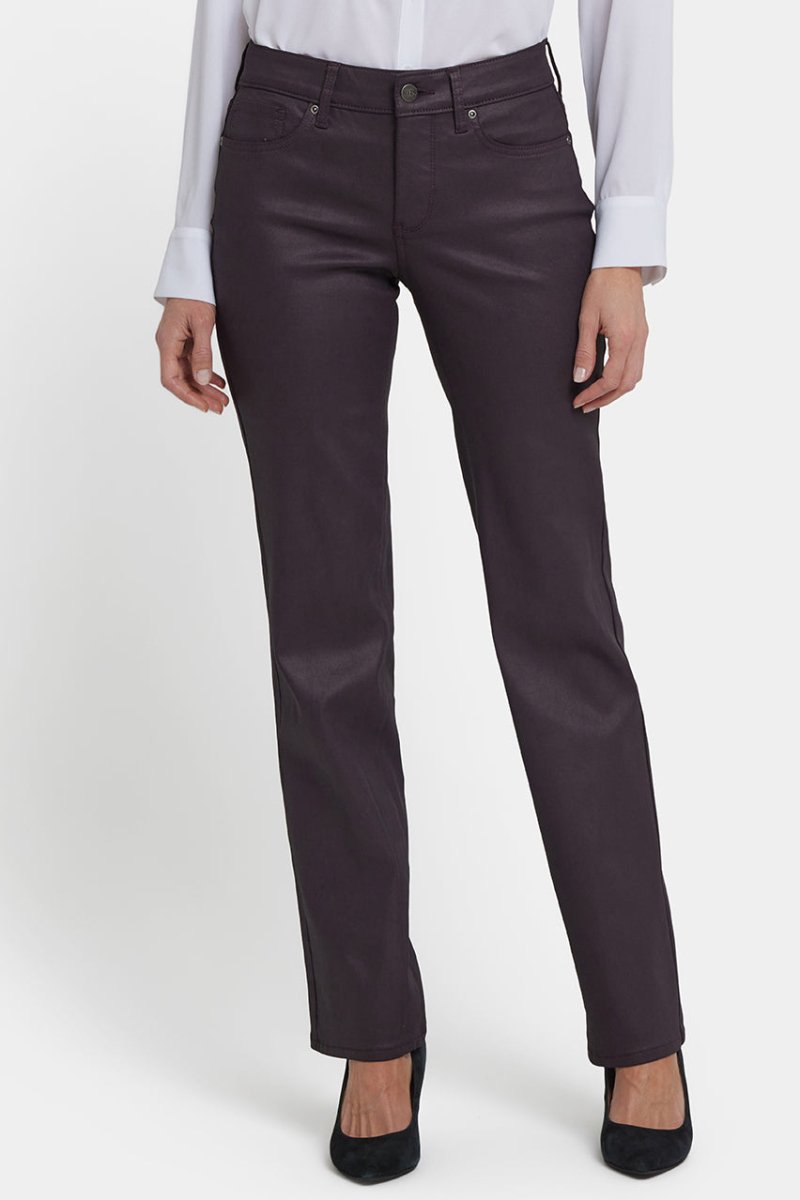 Coated Marilyn Straight Jeans | Fig Coated | Pants | NYDJ