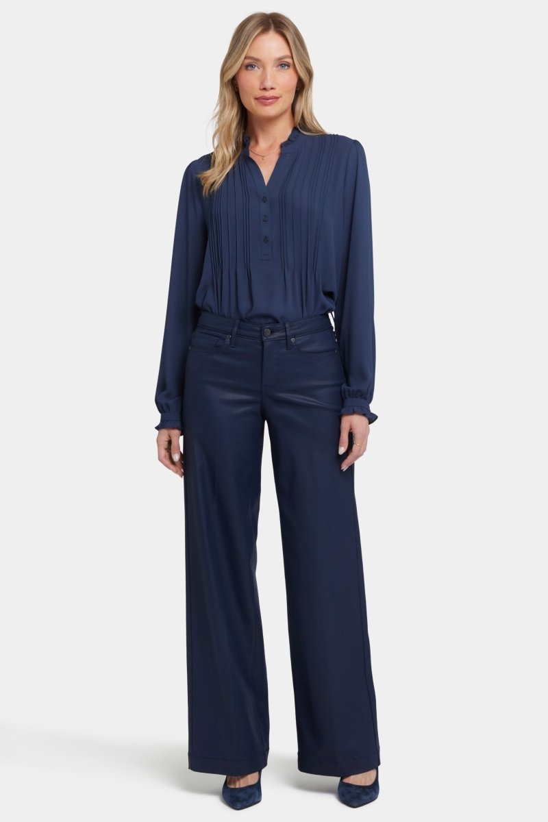 Coated Teresa Wide Leg Jeans | Starless Sky Coated | Denim | NYDJ