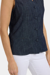 Denim Vest | Dark Indigo | Vest | NYDJ