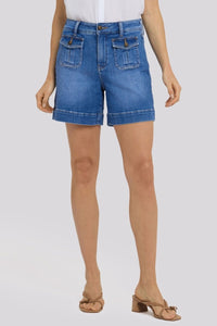 Ella Denim Shorts With High Rise | Salton | Denim | NYDJ