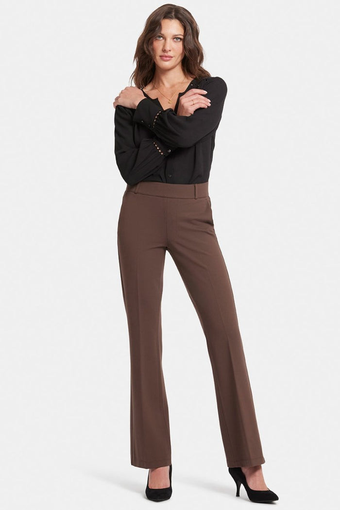 Flare Pull-On Sculpt-Her™ Trouser Brown | Coffee Bean | Non Denim | NYDJ