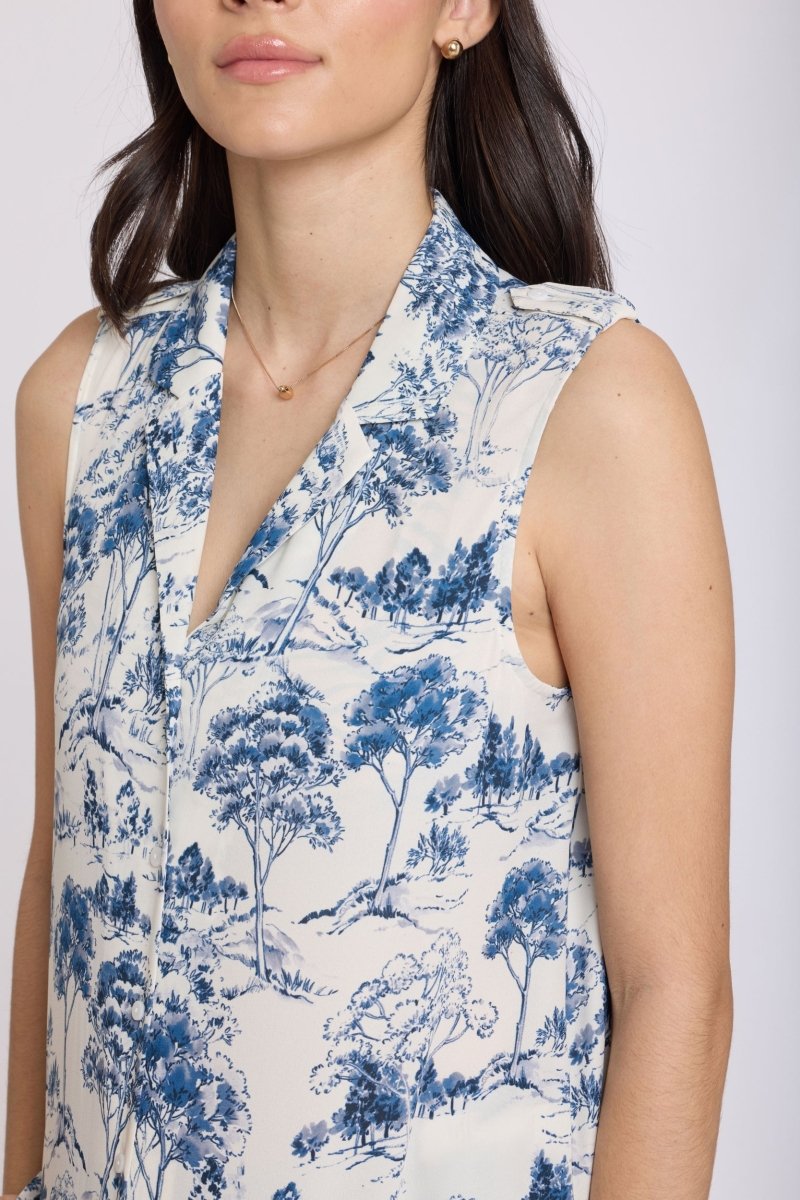 Gabrielle Sleeveless Blouse | Le Parc | Blouse | NYDJ