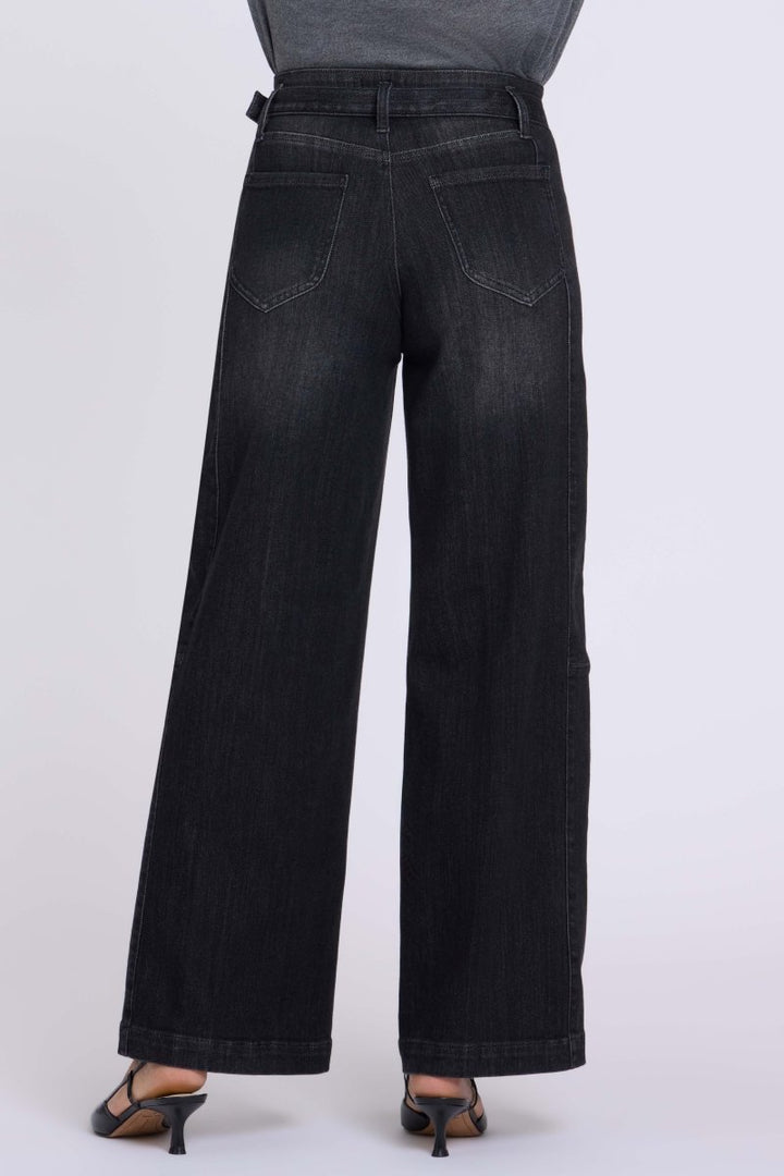 Gracie Wide Leg Jeans | Viola Black - NYDJ
