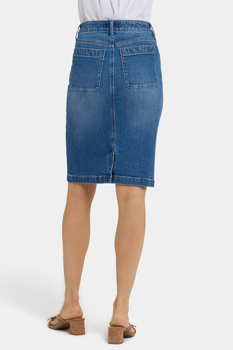 High Rise Denim Skirt | Wild River | Denim | NYDJ
