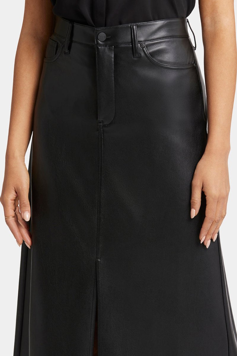 High Rise Long Skirt | Black | Skirt | NYDJ