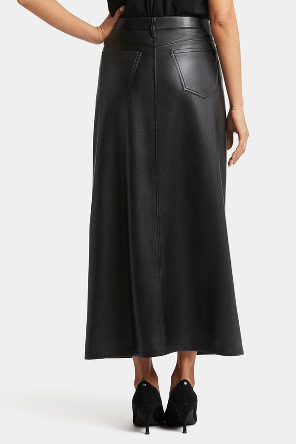 High Rise Long Skirt | Black | Skirt | NYDJ