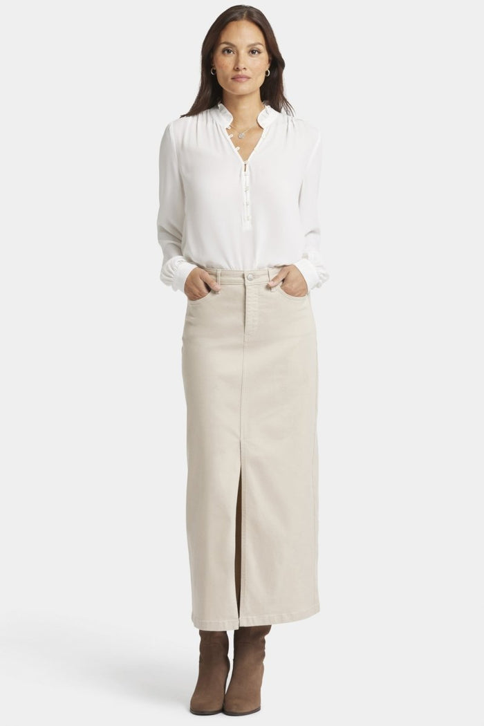 NYDJ Lange Rok met hoge taille en een split met Lift Tuck® Technology ...