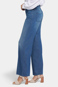 High Rise Teresa Wide Leg Jeans Dark Blue Premium Denim | Missionblue | Pants | NYDJ