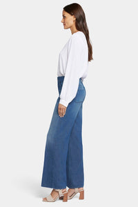 High Rise Teresa Wide Leg Jeans Dark Blue Premium Denim | Missionblue | Pants | NYDJ