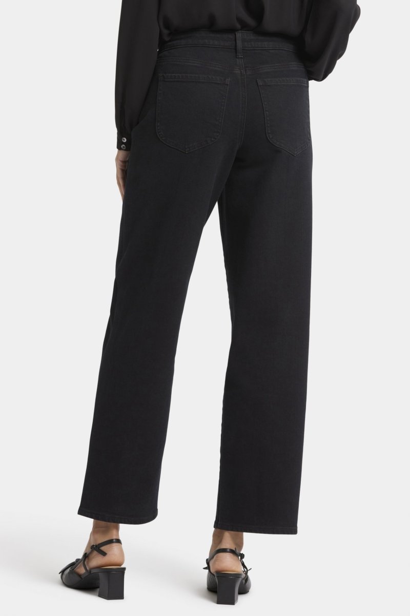 Jemma Barrel Jeans Black Premium Denim | Night Tides - NYDJ