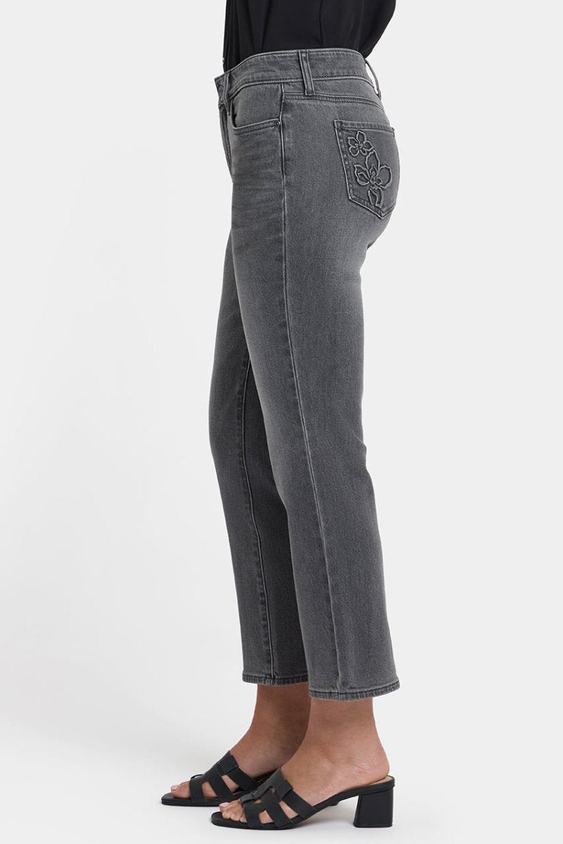 Marilyn Straight Ankle Jeans | Dusty Ash | Denim | NYDJ