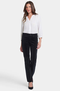 Marilyn Straight Corduroy Pants | Black | Pants | NYDJ