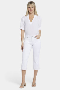 Marilyn Straight Crop Jeans In Cool Embrace® Denim | Optic White | Pants | NYDJ