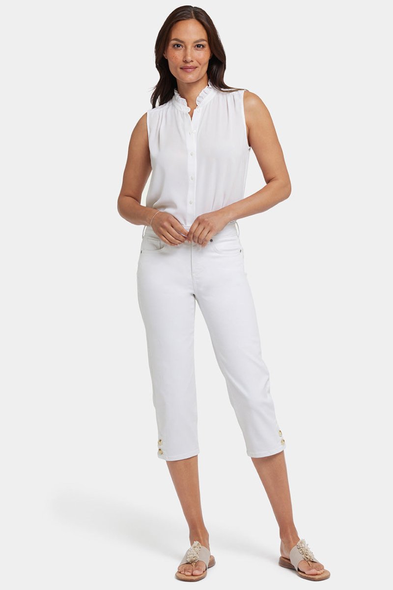 Marilyn Straight Crop Jeans | Optic White | Pants | NYDJ