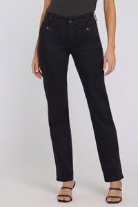 Marilyn Straight Jeans | Black | Denim | NYDJ