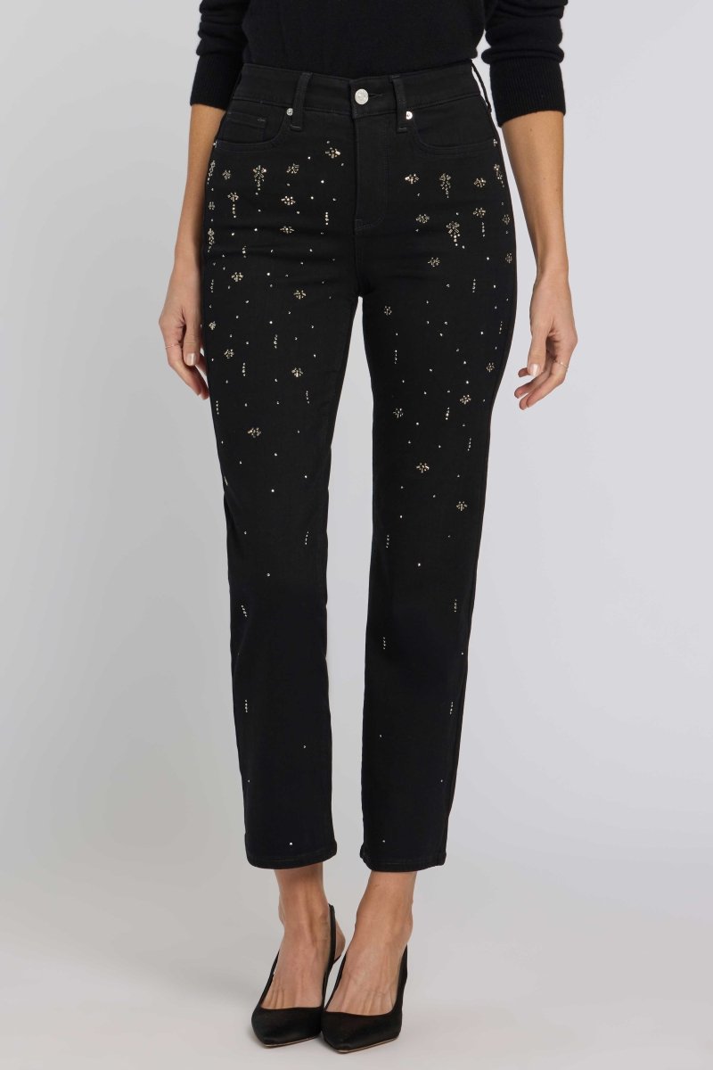 Marilyn Straight Jeans in Sure Stretch® Denim | Black Rinse - NYDJ