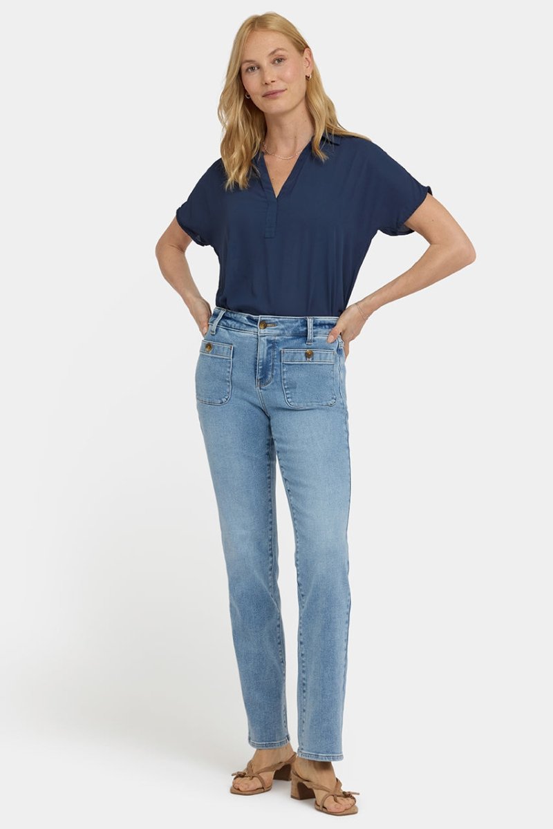 Marilyn Straight Jeans | Mist | Denim | NYDJ
