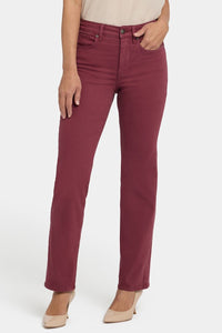 Marilyn Straight Jeans | True Burgundy | Pants | NYDJ