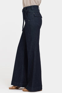 Mia Palazzo Jeans With High Rise | Rinse | Denim | NYDJ
