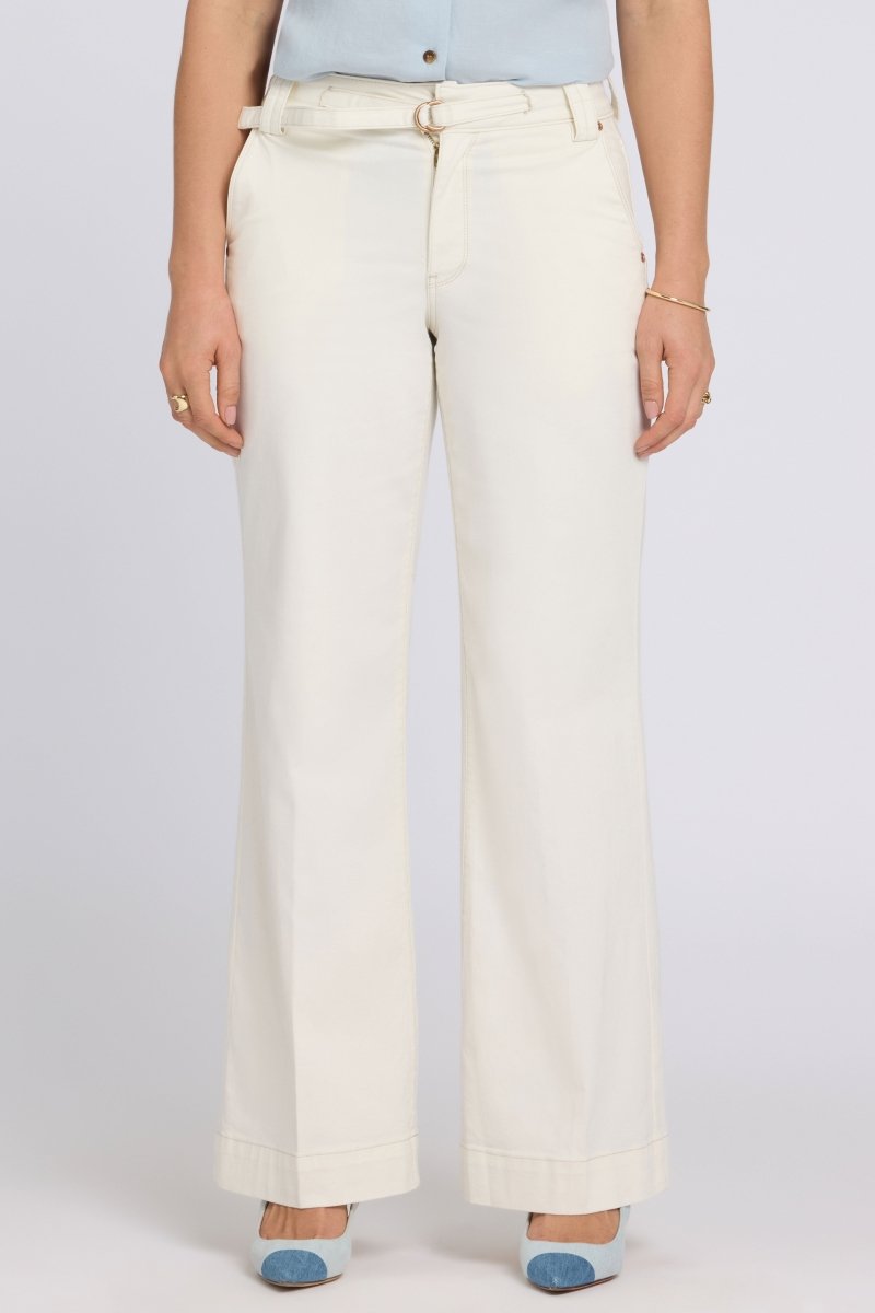 Mia Palazzo Jeans With High Rise | Vintage White | Denim | NYDJ